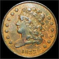 1833 Classic Head Half Cent UNCIRCULATED