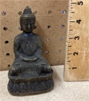 Brass Buddha figurine