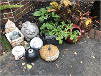 Various Planters and Outdoor Decor