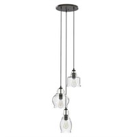 BH&G 61 3-Light Pendant  Black Finish