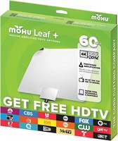 Mohu Leaf Plus Amplified Indoor TV Antenna,