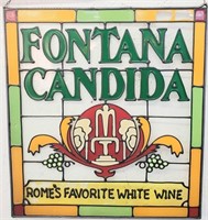 Fontana candida Stained  glass wine sign
