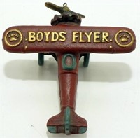Vintage Cast Boyds Flyer Plane