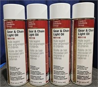 4 Spray Cans Gear & Chain Light Oil BD1118