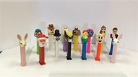 Lot of collectible Pez dispensers includes