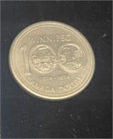 1974 Canada One Dollar Type 5 VCR-5 Double Die Ex