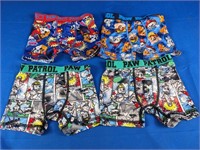 (4) 4T Paw Patrol Boxer Shorts