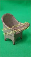 Vintage Cast-Iron Green "Potty Chair"