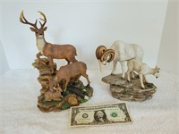 Deer & Mountain Goat Figurines