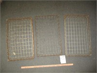 5pc Vintage Steel Large Wire Baskets