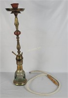 Vintage Brass & Glass Hookah