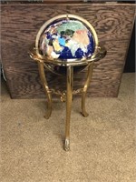 Stone Globe - top is cracked