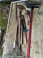 Yard Brooms, Shovel, Hammers & Misc.