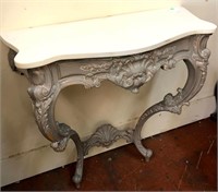 Marble Top Half Table