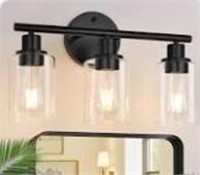 3-light Bathroom Light Fixtures, Black Bathroom