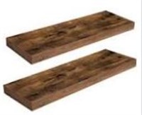 Hoobro Floating Shelves, Rustic Brown Wall Shelf