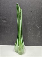 Antique Fenton or Murano Glass 11" High MCM Vase