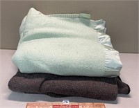 TWO WARM BLANKETS/THROWS