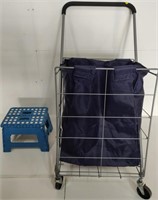 Foldable Grocery Cart & Stepping Stool