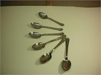 6 Silver Plated Spoons