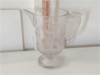 antique pattern glass pitcher Venus & Cupid