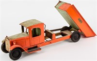 Structo Original 1933 Toy Dump Truck Pressed Steel