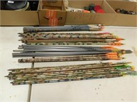 ARROWS - APPROX 50 SOME WITH TIPS AND NOKS