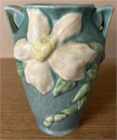 Vintage 1944 Roseville 105-7 “Clematis Blue” Vase
