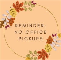 No Office Pickups Information