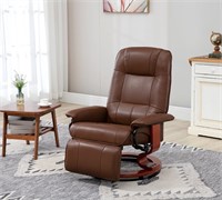 $210 Faux Leather Manual Recliner, Adjustable