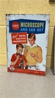 Gilbert brand microscope and labs set - vintage