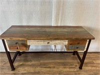 Distressed Painted Rustic Desk