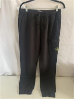 STONE ISLAND MENS BLACK SWEATPANTS SIZE MEDIUM