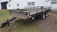 16' Flatbed trailer w/dropdown sides