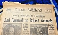 Sad Farewell to RFK- Chicago's  American 1968