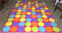 Indoor/Outdoor Colorful Circles Area Rug