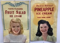 Ice Cream litho ads (laminated)