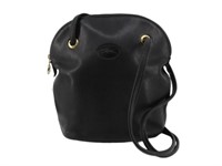 LONGCHAMP Black Leather Shoulder Bag