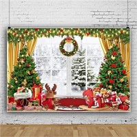 Canessioa  Merry Christmas Winter Photo Backdrop 8