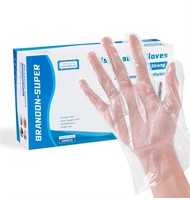 500 PCS Plastic Disposable Gloves, Transparent