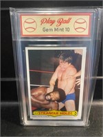 Vintage Rowdy Roddy Piper Wrestling Card Graded 10