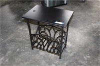 Black Telephone Table. 14" x 20" x 23"