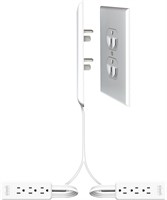 NEW $46 3FT Socket Dual Device w/3 Outlets