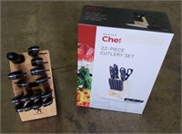 NEW Master Chef 22pc Cutlery Set & Henckel Set