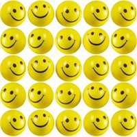 Smile Face Stress Balls (Bulk Pack of 24) for