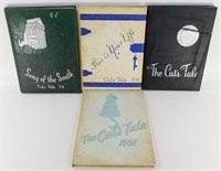* 4 Cat's Tale Yearbooks 1956-1959