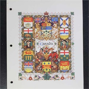 Canada Szyk Lithographed album cover page, gorgeou