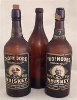 Moore Whiskey Bottles, 11.5" *Bidding 1xqty