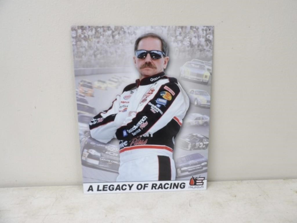 Dale Earnhardt Legacy of Racing Tin Sign 12.5x16