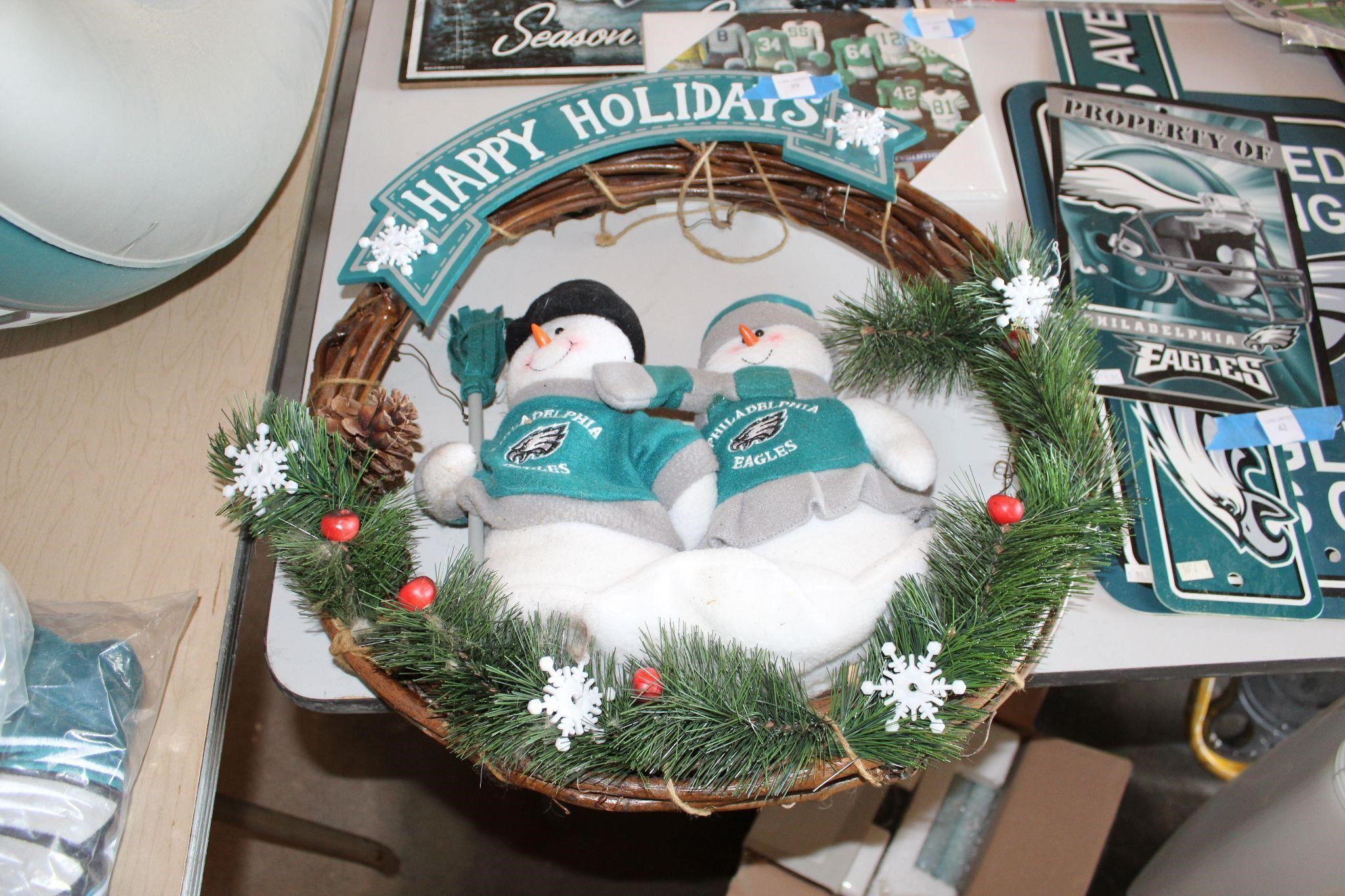 Christmas Eagles Wreath